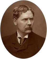 Marcus Stone, konstnär och associerad vid Royal Academy, 1882.