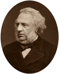 Sir Charles Reed, ordförande för London School Board, 1880.