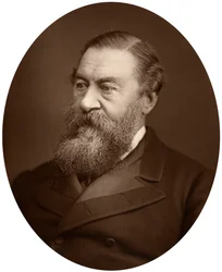 Sir Samuel White Baker, afrikansk upptäcktsresande, 1880.
