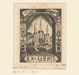 Ex libris av T. Mengelberg