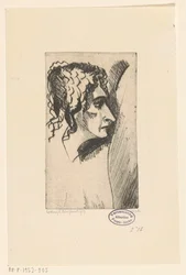 Huvudet av en kvinna Tête de femme IV (originaltitel)