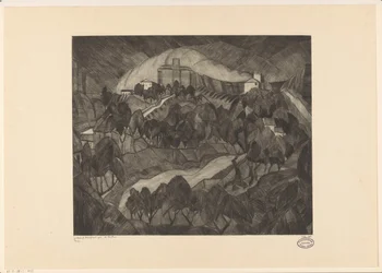 Slott på en kulle Le Château I (originaltitel på objekt)