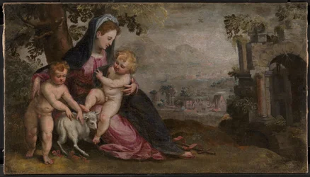 Maria med Jesus och Johannes