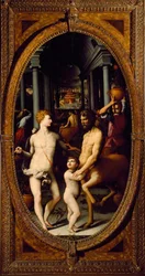 Apollon och kentauren Chiron (målning