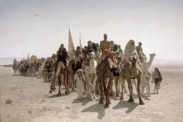 Pilgrimer på väg till Mecka, 1861