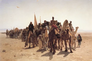 Pilgrimer på väg till Mecka