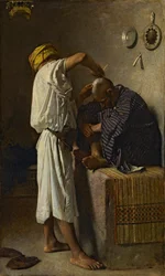 En orientalisk frisersalong