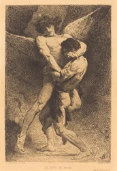 La Lutte de Jacob (Jacob brottas med ängeln)