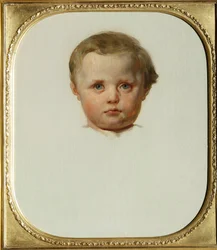 Porträtt av Philipp la Renotiere von Ferrary (eller Filippo eller Philippe Ferrari) (1850-1917), son till Raffaele de Ferrari och Maria de Brignole-Sale (Brignole Sale), hertig och hertiginna av Galliera Målning av Leon Cogniet (1794-1880) Runt 1853 Palazz