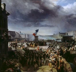 Paris nationalgarde beger sig till armén, september 1792