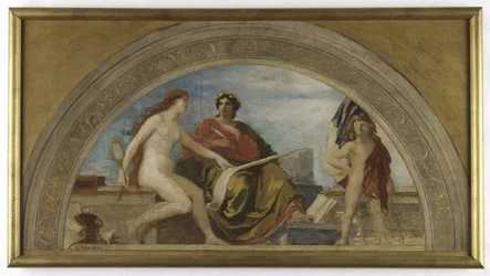 Skiss till Salon des Lettres, Hôtel de Ville, Paris: L