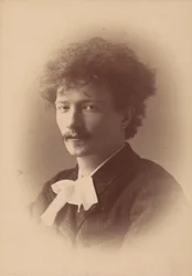 Porträtt av kompositören Ignacy Jan Paderewski 1860-1941, 1890.