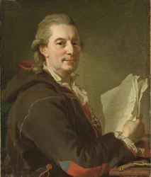 Frederic Henry de Chapman, marin suedois - Porträtt av Fredrik Henrik af Chapman (1721-1808), av Pasch, Lorenz, den yngre (1733-1805). Olja på duk
