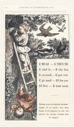 Émile, Étienne, Stege, Stegpinne, Ekorre, Sparv, Spenat, Skrämsel, Farry, Stare, sidan 18 - Alfabet av Mademoiselle Lili, av L. Froelich och av en pappa (Hetzel själv). Bibliothèque & Magasin d