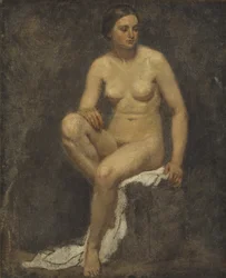 Naken kvinna i Thomas Coutures studio
