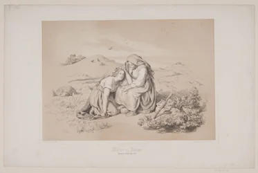 Mor och dotter, sid. 289, illustration till Christian Winthers "Flight of the Deer"