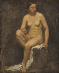 Naken kvinna i Thomas Coutures studio