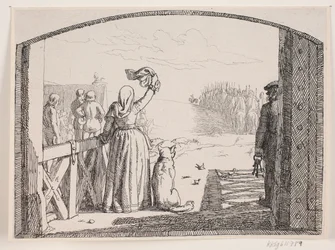 Illustration till Adam Oehlenschlägers dikt "De två kyrktornen"
