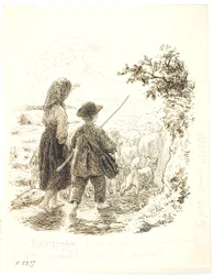 Marie och Jujules som herdar