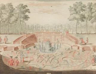 The Fountain of the Royal Name invävd, for the veiver