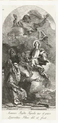 Sts Joachim och Anna med Gud Fadern och Jungfrun Sankta Anna och Joachim med Maria och Gud Fadern