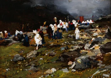 Procession i Höga berget