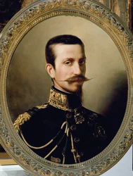 Porträtt av Ferdinand av Savojen (olja på pannå)
