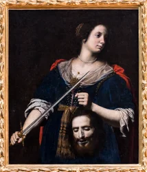 Judith håller Holofernes huvud