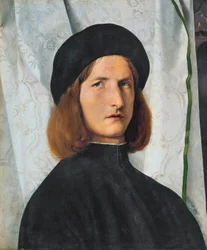 Porträtt av ung man med lampa, 1508