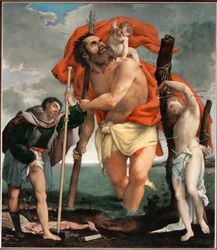Sankt Kristoffer mellan Sankt Rochus och Sankt Sebastian (målning)