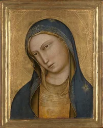 Byst av Sankta Maria, ca 1381-1425 (tempera på pannå)