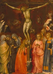 Crucifixion, av Lorenzo Monaco (cirka 1370-1425)