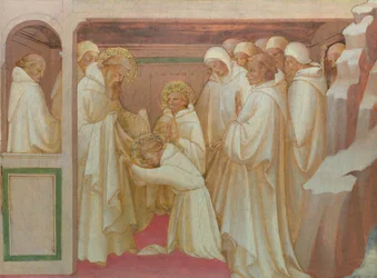 Sankt Benedictus släpper in de heliga i orden