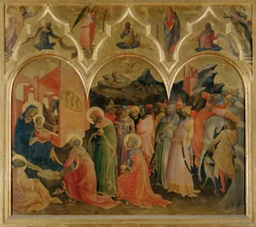 The Adoration of the Magi (tempera på trä)