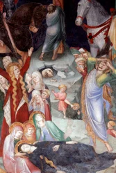 Korsfästelsen, detalj (Fresco