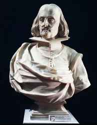 Marmorbyst av Domenico Petra, av Lorenzo Vaccaro (1655-1706), Peterskyrkan i Maiella, Neapel, Italien