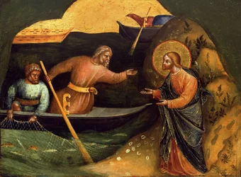 Calling of the Apostles Peter and Andrew Predella Panel, ca 1370.