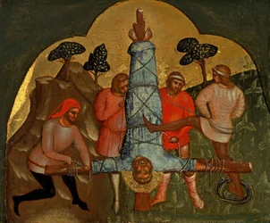 The Crucifixion of Peter Predella Panel, ca 1370.