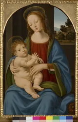 Madonna och barn, 1485-90
