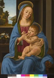 Madonna och barn, 1485-90