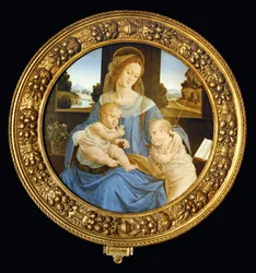 Tondo med Madonna, Jesusbarnet och Johannes Döparen