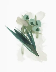 Abstrakta gröna blommor