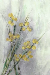 Skira gula botaniska motiv