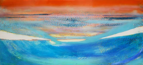 Moses, 2014,(olja och schellack på gesso på trä)