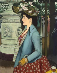 En elegant kvinna på Élysée Montmartre