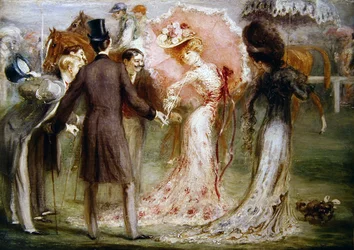 The Weight in at the races (olja på duk)