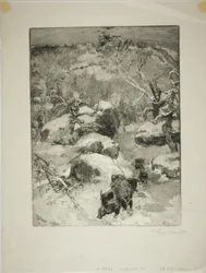Vinter: klippan Cuvier-Châtillon