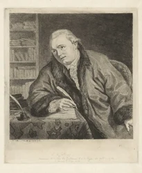 Porträtt av kompositören och etsaren Johan Antoni Kauclitz Colizzi