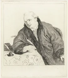 Porträtt av kompositören och etsaren Johan Antoni Kauclitz Colizzi