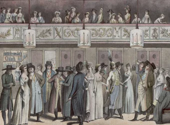 Foyer du Théâtre Montansier vid Palais-Royal). Hippolyte Destailleur Collection (1822-1893)